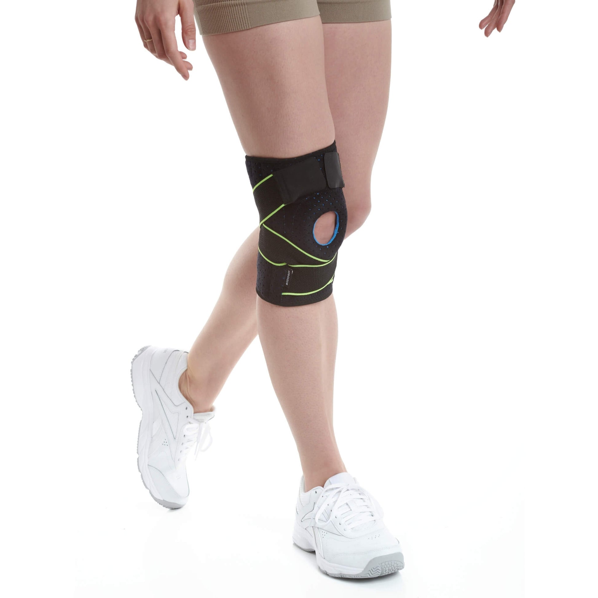 Knee Brace with Side Stabilizers & Patella Gel Pads for Knee Support